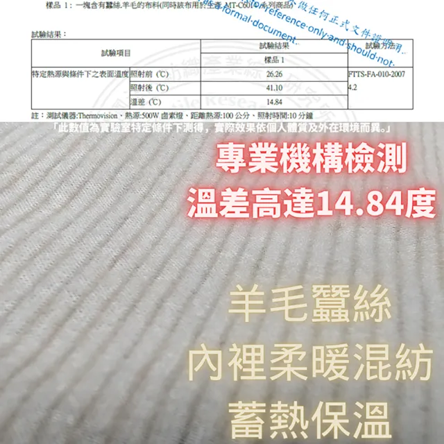【MONTAGUT 夢特嬌】2件組羊毛絲極暖絨口袋長褲(保暖褲 發熱褲 升溫 蓄熱 保暖)