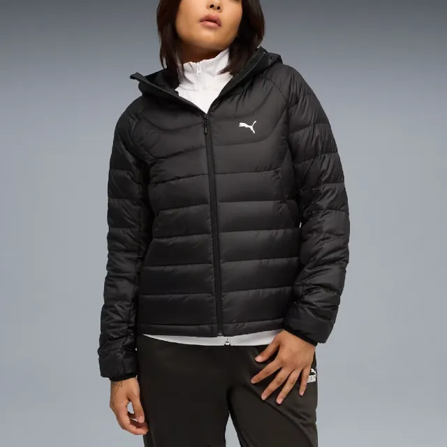 【PUMA】羽絨外套 Packlite Hooded Down 黑 女款 連帽 鴨絨 保暖(685234-01)