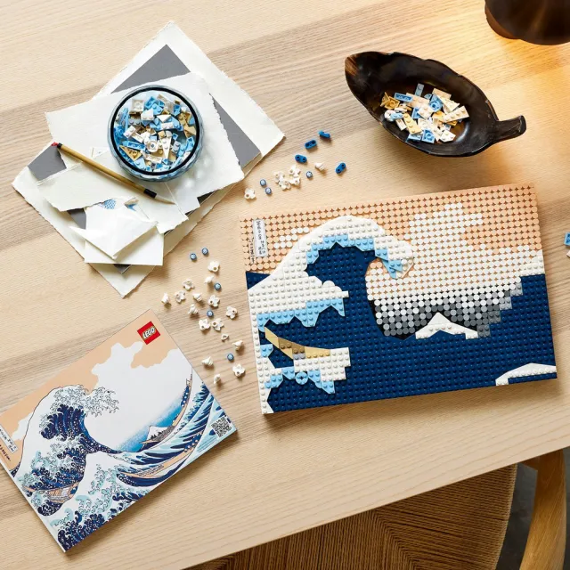 【LEGO 樂高】Art 31208 葛飾北齋－神奈川沖浪裏(浮世繪 日本富士山 居家擺設 掛畫 禮物)