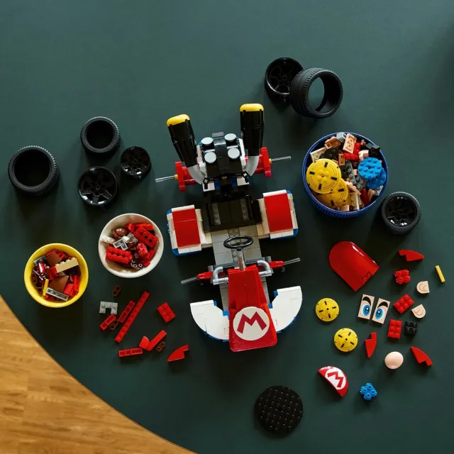 【LEGO 樂高】超級瑪利歐系列 72037 瑪利歐賽車: 瑪利歐＆標準車(瑪利歐賽車 汽車模型 賽車玩具 積木)