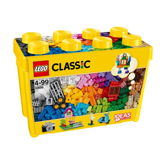 【LEGO 樂高】經典系列 10698 樂高大型創意拼砌盒桶(積木 玩具 禮物)