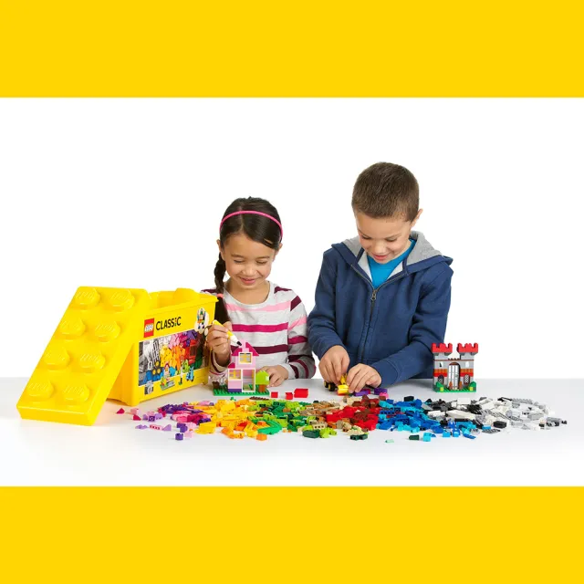 LEGO 樂高】經典系列10698 樂高大型創意拼砌盒桶(積木玩具禮物) - momo