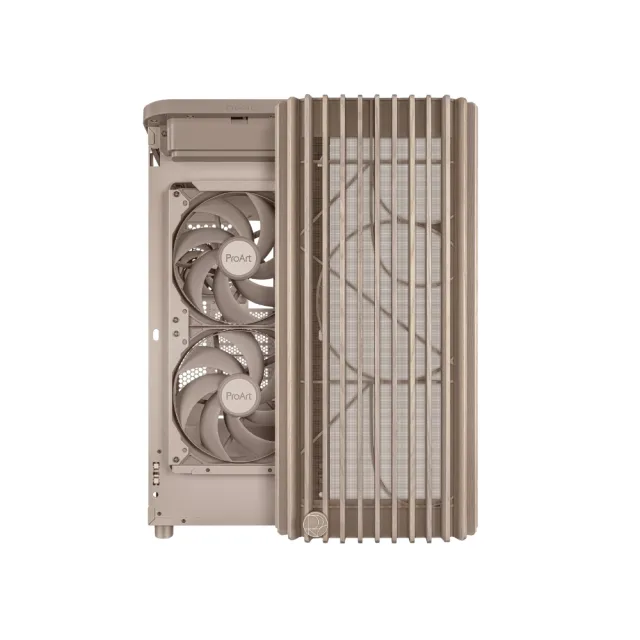 【ASUS 華碩】ProArt PA401 木質網狀版 燕麥色 電腦機殼(PA401-WOOD-MESH-BEIGE)