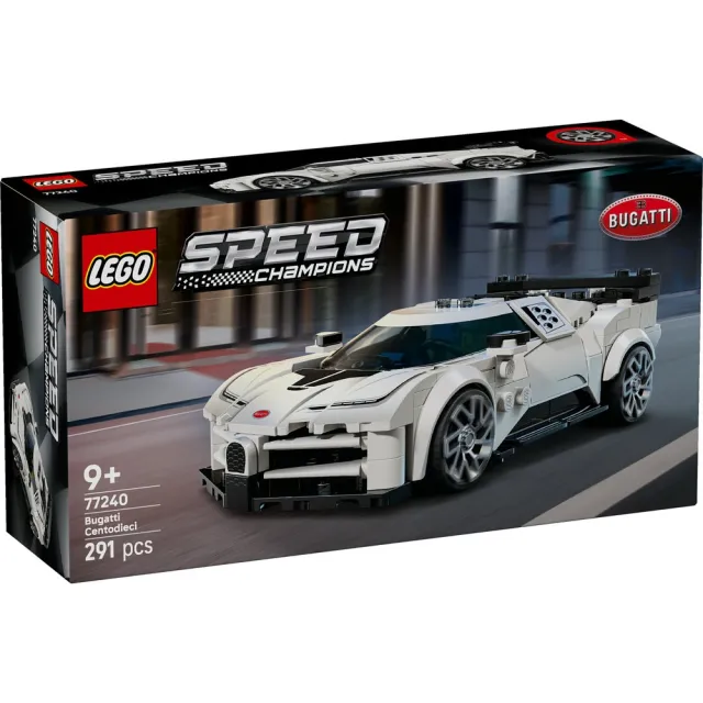 【LEGO 樂高】極速賽車系列 77240 Bugatti Centodieci 極致超跑(布加迪 居家擺設 跑車模型 積木)
