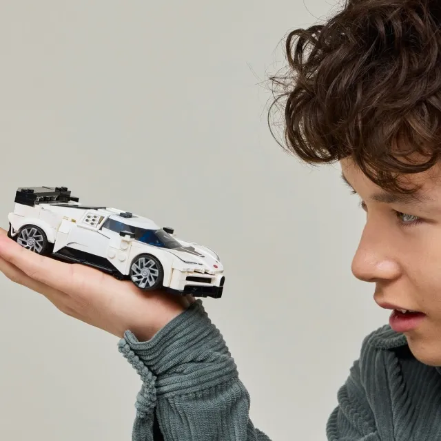【LEGO 樂高】極速賽車系列 77240 Bugatti Centodieci 極致超跑(布加迪 居家擺設 跑車模型 積木)