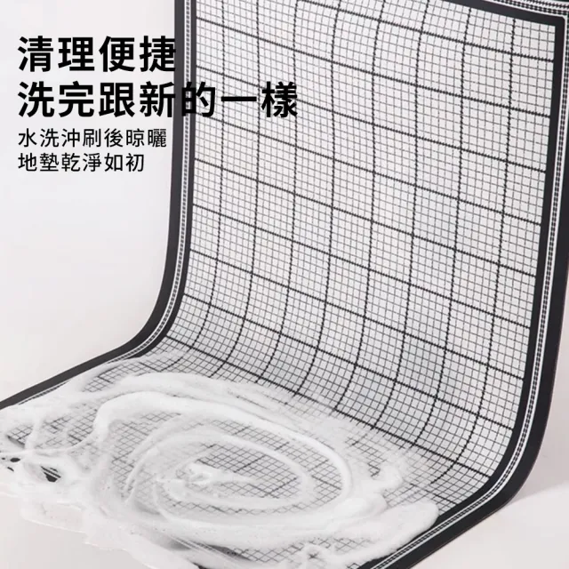 【LZQ】買一送一 吸水防油矽藻泥廚房防滑地墊 刮泥玄關地墊 腳踏墊
