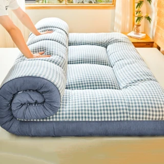 【木洸】加厚6cm摺疊床墊 單人床120公分軟墊(床墊/榻榻米/牀褥墊/保暖墊被/軟床墊)