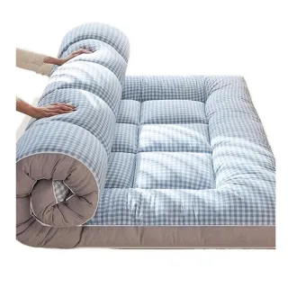 【木洸】加厚9cm摺疊床墊 雙人床180公分軟墊(床墊/榻榻米/牀褥墊/保暖墊被/軟床墊)