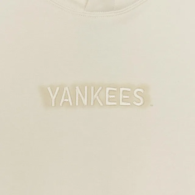 【MLB】小Logo刷毛連帽上衣 帽T 紐約洋基隊(3AHDB0256-50CRS)