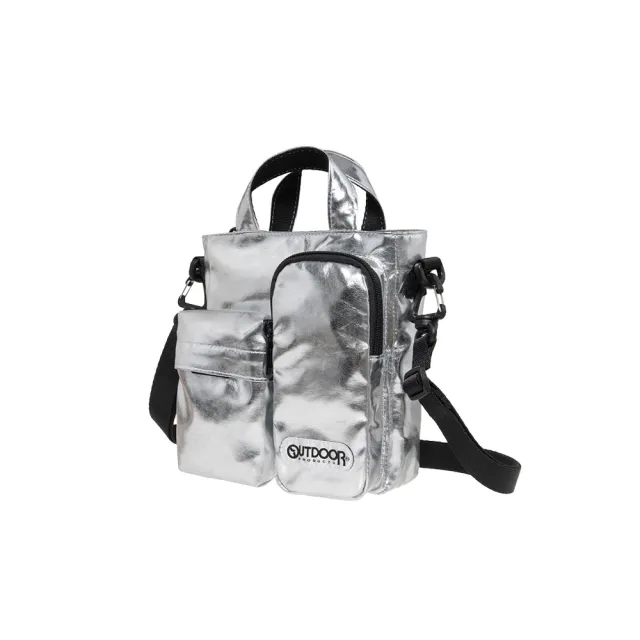 【OUTDOOR】雙11 風格前線系列直式側背包-銀色 OD253115SL