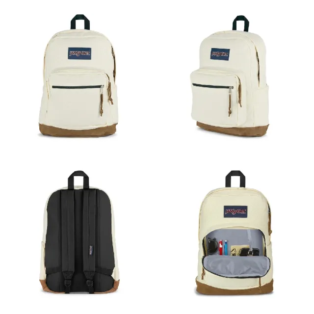 【JANSPORT】雙11 後背包 Right Pack 椰奶白 28L 15吋筆電包 電腦包 書包 Cordura(JS0A4QVA7S1)