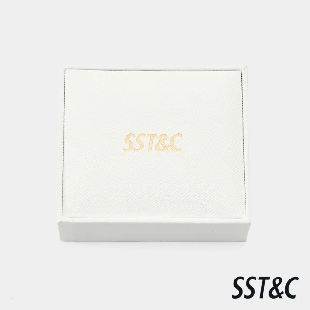 【SST&C】男女同款 槍色石飾不對稱幾何袖釦-825213311091(換季55折)