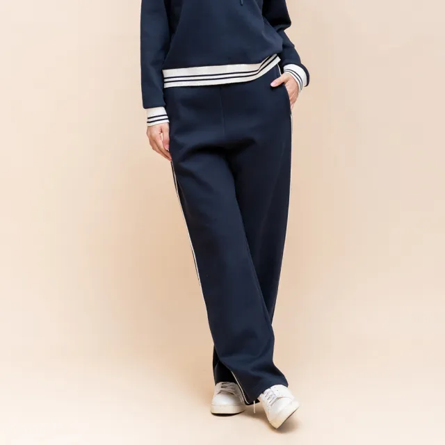 【perng yuh 芃諭名品】*自由慣性 繡飾 鬆緊寬管褲(2025 AW Collection|4C秋冬新品上市)