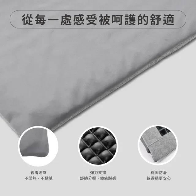 【怪獸】B+ 台灣製 二入組 3D獨立筒結構設計抗疲勞地墊 按摩地墊 58x36cm(紓壓/伸展/減壓)