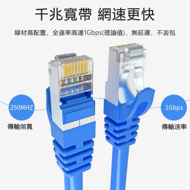 【DTAudio】Cat.6網路線 10m(金屬接頭 RJ45 網路線 ADSL 路由器網路 乙太網路線)
