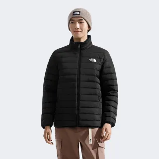 【The North Face 官方旗艦】北面男款黑色DWR防潑水羽絨外套｜8GKPJK3(550蓬鬆度)