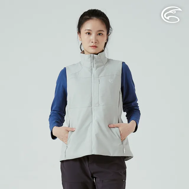 【ADISI】女SMAWARM海洋溫控撥水背心 AV2521072 礦物灰(防潑水 蚵技棉 抗風 保暖背心)