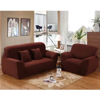 【嵐楓居家】環保色系超柔軟彈性1+2+3沙發套(沙發套/坐墊/沙發墊)