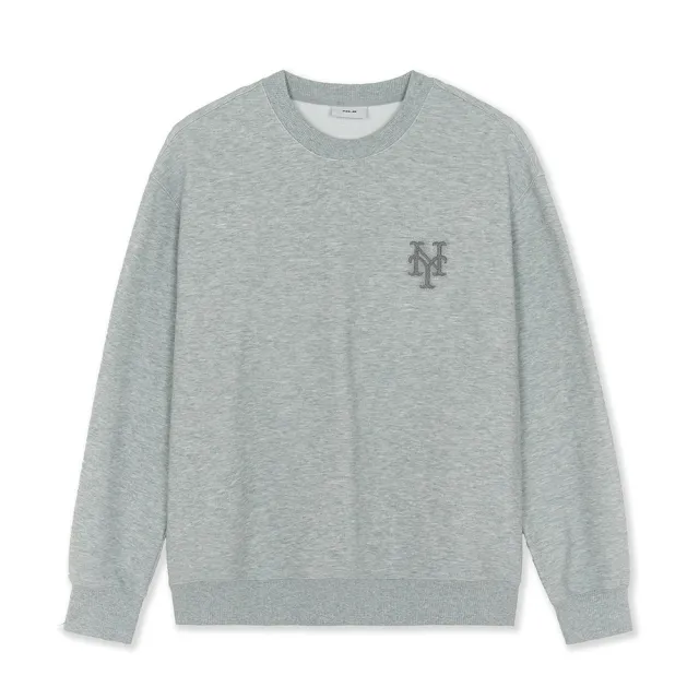【MLB】背背後大Logo長袖大學T 紐約大都會隊(3AMTB0456-09MGS)