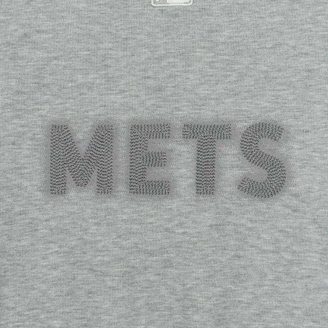 【MLB】背背後大Logo長袖大學T 紐約大都會隊(3AMTB0456-09MGS)