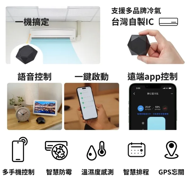 【AIFA】i-Ctrl AC Plus 智慧空調控制器(一秒升級讓冷氣更聰明｜智慧家庭空調冷氣物聯網神器！)