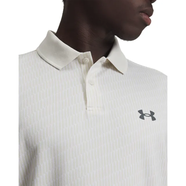 【UNDER ARMOUR】UA 男 Matchplay 印花短袖POLO_1377377-111(灰色)