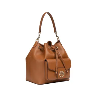 【LA MARTINA】交換禮物 義大利原裝進口 限量2折 頂級皮革桶包手提包肩背包 1813P 全新專櫃展示品(琥珀色)