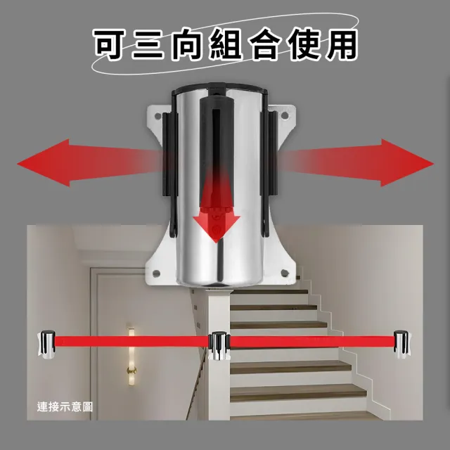 【MASTER】紅龍柱 伸縮圍欄 警示線 紅龍帶 禁止進入 封鎖線 伸縮柵欄 618-WHCSR2(隔離帶 安全圍欄 警戒線)