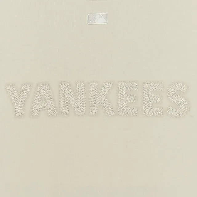 【MLB】背後大Logo長袖大學T 紐約洋基隊(3AMTB0456-50CRS)