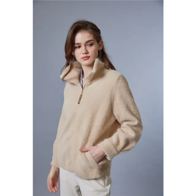 【SuperWands】歐風貴族貂絨立領大衣