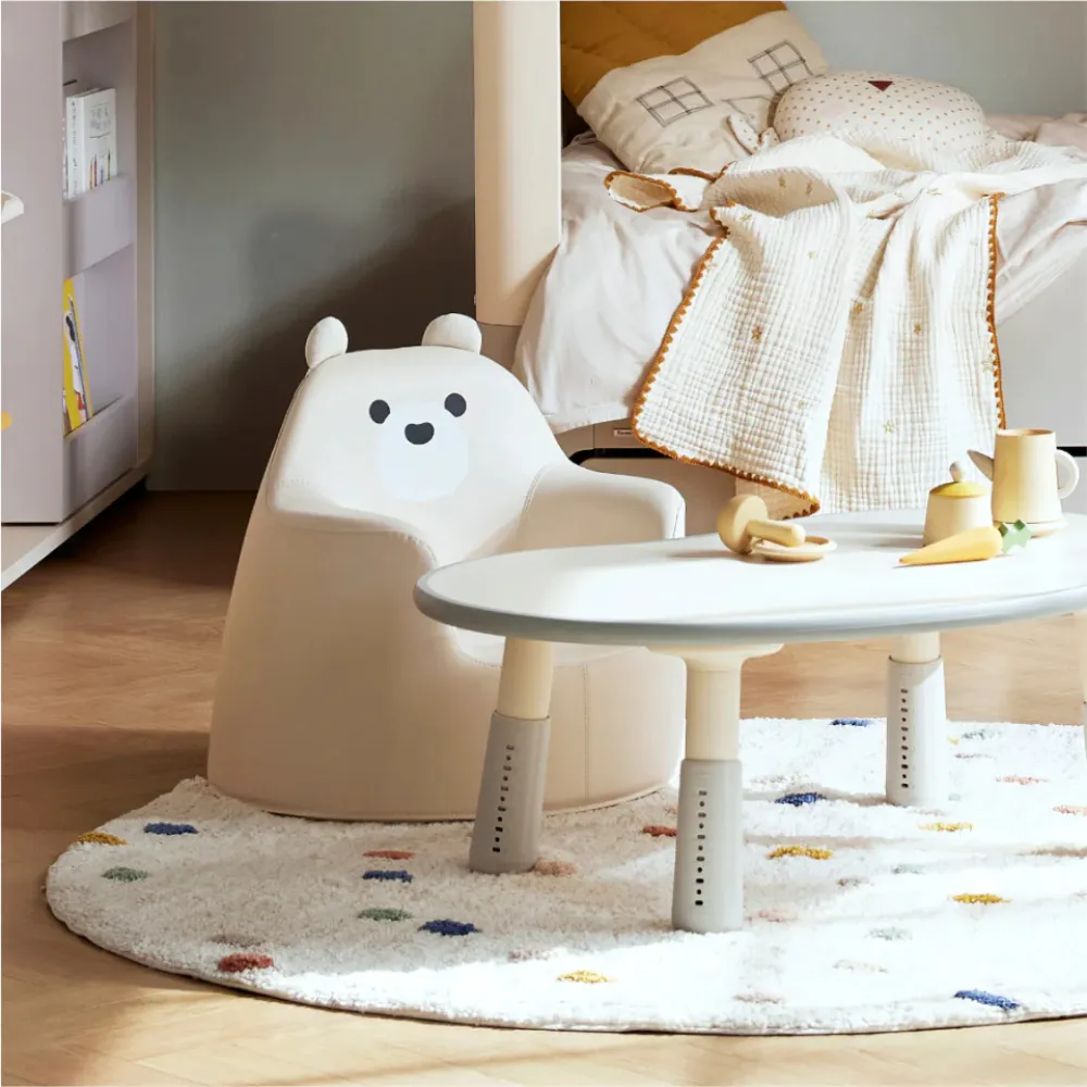 【iloom 怡倫家居】成長桌椅組 800型豌豆桌+ACO小沙發(兒童桌 成長桌 兒童沙發 桌子 小沙發 兒童椅 椅子)