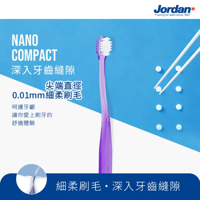 【Jordan】超纖細迷你頭牙刷六入裝(共6入 超軟毛)