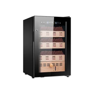 【Laptinc 拉普蒂尼】65L雪茄櫃 指紋鎖控溫控濕雪茄保濕盒(養茄櫃/醒茄櫃/展示櫃/保濕櫃/雪茄盒)