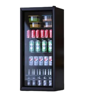 【YouPin】110V出口冰吧138L小冰箱展示櫃透明門冷藏微冷凍小型冰櫃(冰吧/冰箱/冰櫃/展示櫃/酒水櫃/冷藏櫃)