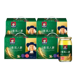 即期品【QUAKER 桂格】無糖養氣人蔘禮盒60ml×19入×4盒(共76入 送禮推薦)