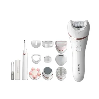 【Philips 飛利浦】官方直營 淨柔絲滑美體刀修容全配組(BRE740/90)