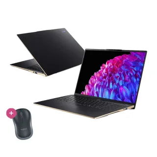 【Acer】滑鼠組★16吋 Ultra 7 OLED輕薄AI筆電(Swift/SF16-51-70ZY/Ultra 7-258V/32G/512G/2.8K OLED/W11)