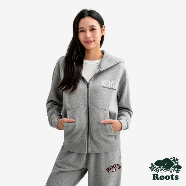 【Roots】Roots女裝- NOUVEAU CLASSIC 連帽外套(灰色)