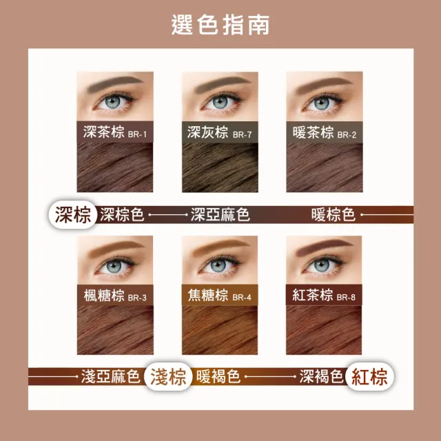 【MAYBELLINE 媚比琳】新一代宛若真眉柔霧塑型眉膠筆0.2g/零失手3D持色染眉膏(任選)
