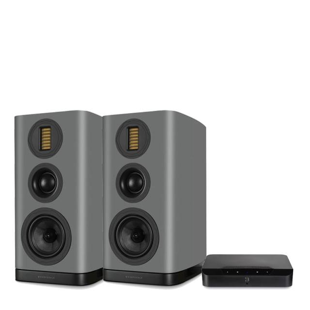 【BLUESOUND】兩聲道音響組合(POWERNODE EDGE + Wharfedale EVO 5.2 喇叭)