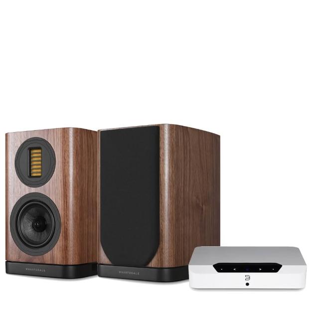 【BLUESOUND】兩聲道音響組合(POWERNODE EDGE + Wharfedale EVO 5.1 喇叭)