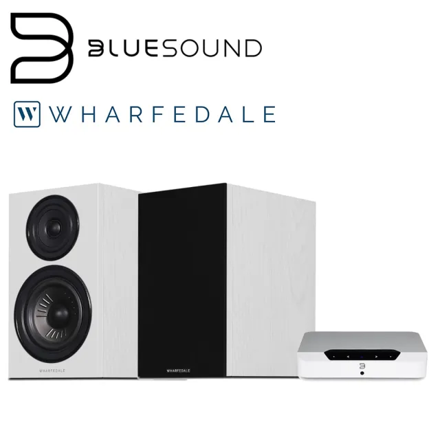 【BLUESOUND】兩聲道音響組合(POWERNODE EDGE + Wharfedale Diamond 12.2 喇叭)
