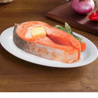 【優鮮配】中段厚切鮭魚6片(約420g/片momo美味標章認證)
