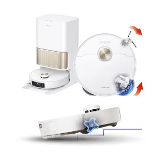 【Dreame 追覓科技】L40s Pro Ultra 雙仿生零纏越障掃拖機(越障4cm/0纏繞氣旋滾刷/自潔清洗盤/拖布自動拆)