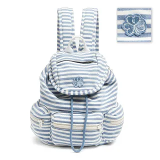 【Mark Gonzales】CLUV 條紋迷你後背包-淺藍色