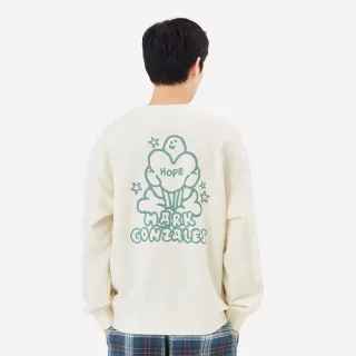 【Mark Gonzales官方旗艦】男女同款 HOPE 小天使大學T-米白色