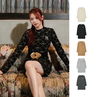 【MLB】連身裙 洋裝 長版上衣 Monogram系列 道奇/紅襪/洋基隊(3FOPM0334/3FOPM0134-多款任選)