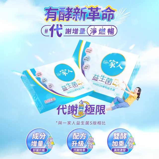 【YM BIOMED 陽明生醫】一家人益生菌EX  買6送2超值組(30包/盒)