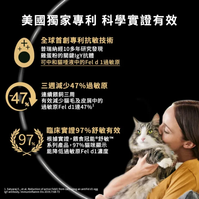 【Pro Plan 冠能】舒敏成貓 雞肉/鮭魚 3.18KGx2包(貓主食 貓飼料 貓乾糧 抗敏專利)