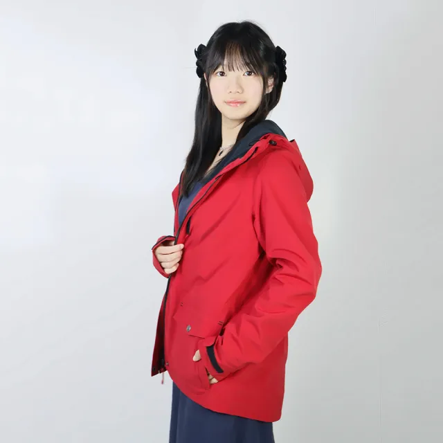 【GFoneone】秋冬女阻菌防水透濕外套-酒紅(高防水係數/透氣/輕量/保暖/多功能)